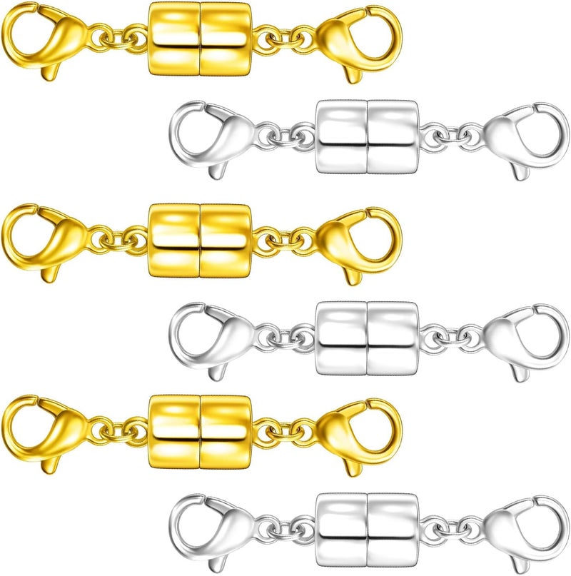 OHINGLT Magnetic Necklace Clasps and Closures with Double Lobster, Extra Strong Bracelet & Necklace Extender for Women, Magnet Jewelry Clasp Converter for Seniors - Image 1